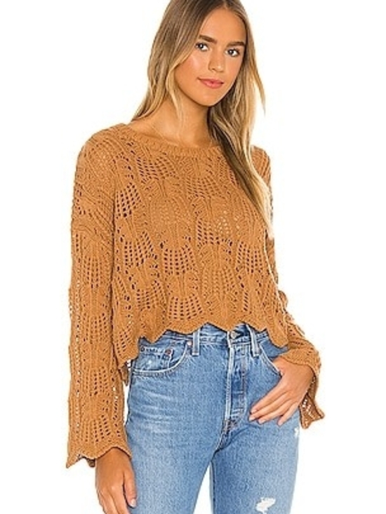 MINKPINK Sweaters - MINKPINK Wynn Knit Sweater in Tan